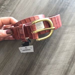 J. Crew Accessories - J crew Embossed croc leather belt J. Crew Accessories - J crew Embossed croc leather belt